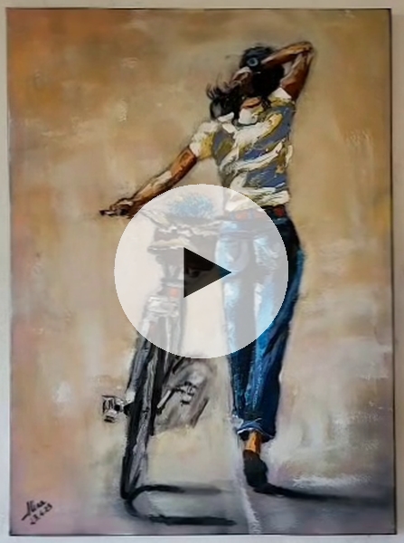 ArteDiAlina.com painting: Life is a one way journey